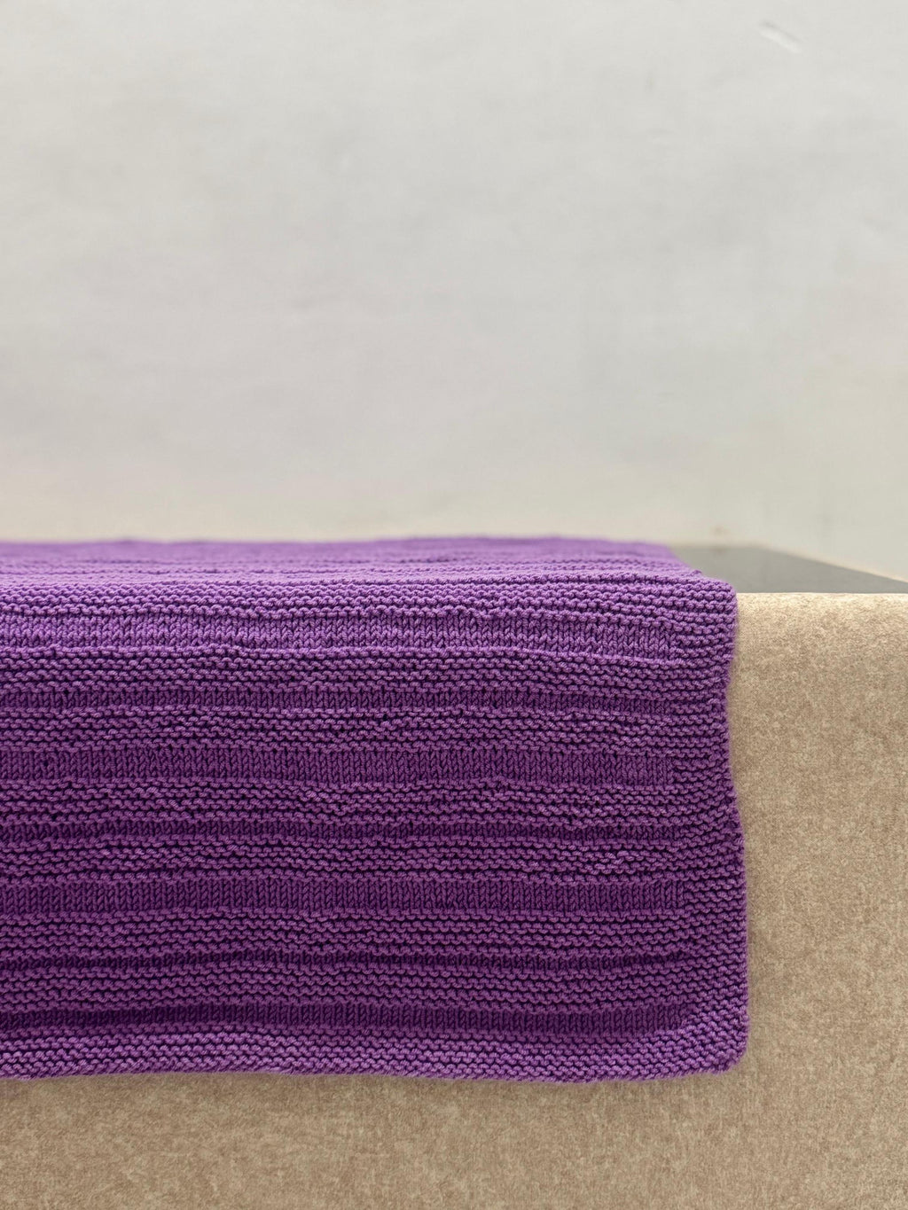 Lavender Ridges Knitting Pattern | Easy Textured DK Knit | Cozy Baby Blanket PDF