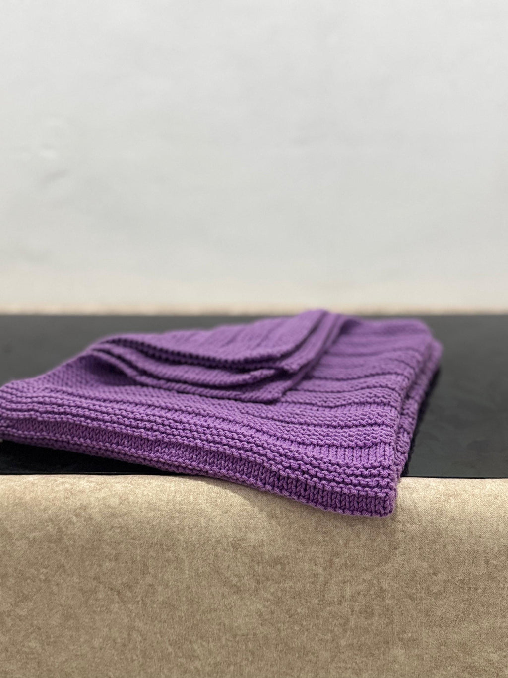 Lavender Ridges Knitting Pattern | Easy Textured DK Knit | Cozy Baby Blanket PDF