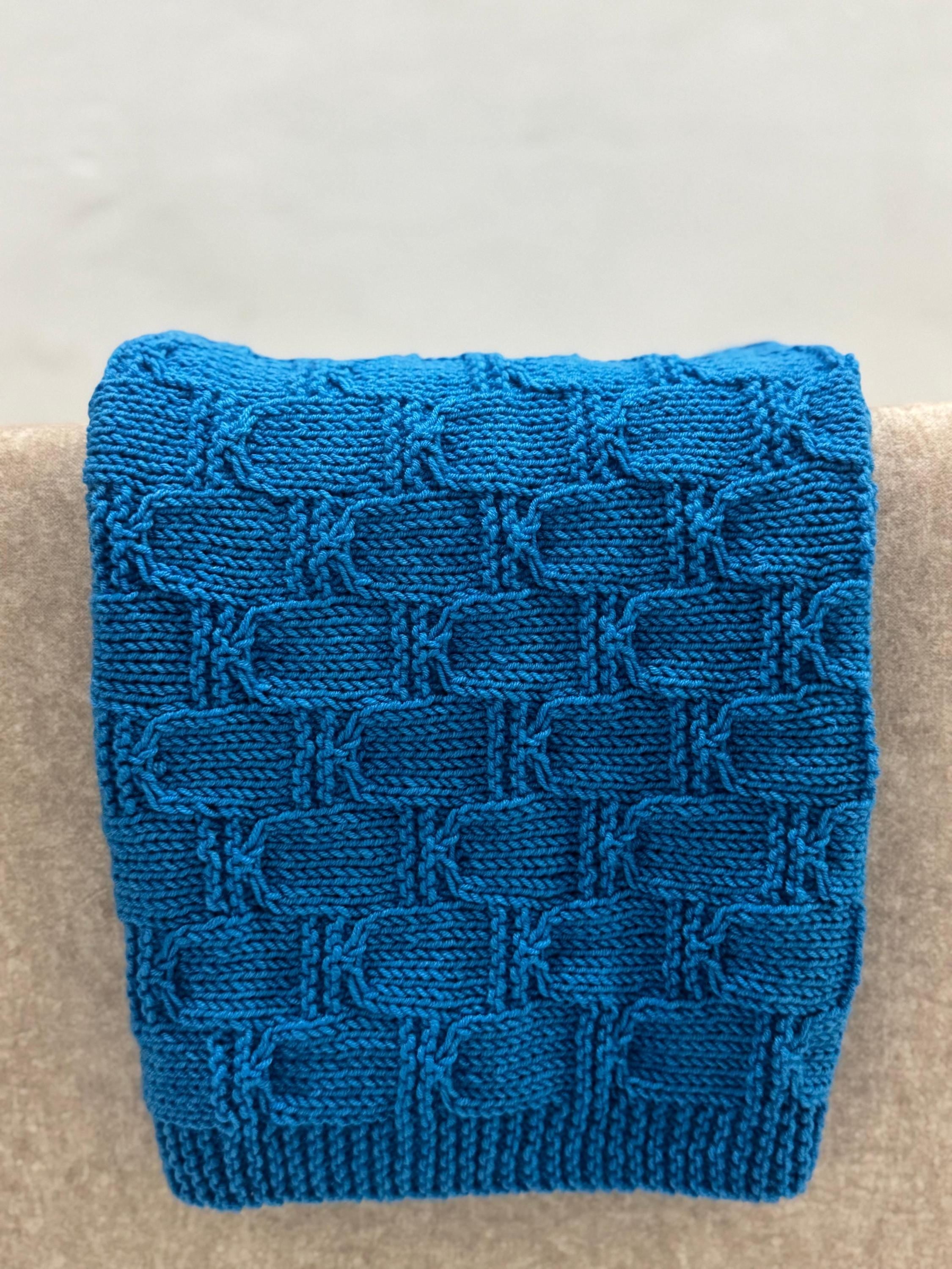 Heritage Basketweave Knit Blanket Pattern – Textured Throw – PDF Knitting Pattern