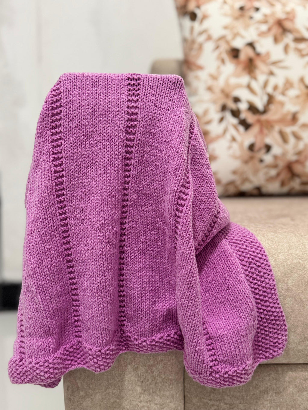 Blossom Trails Baby Blanket – Knitting Pattern - Instant PDF Download