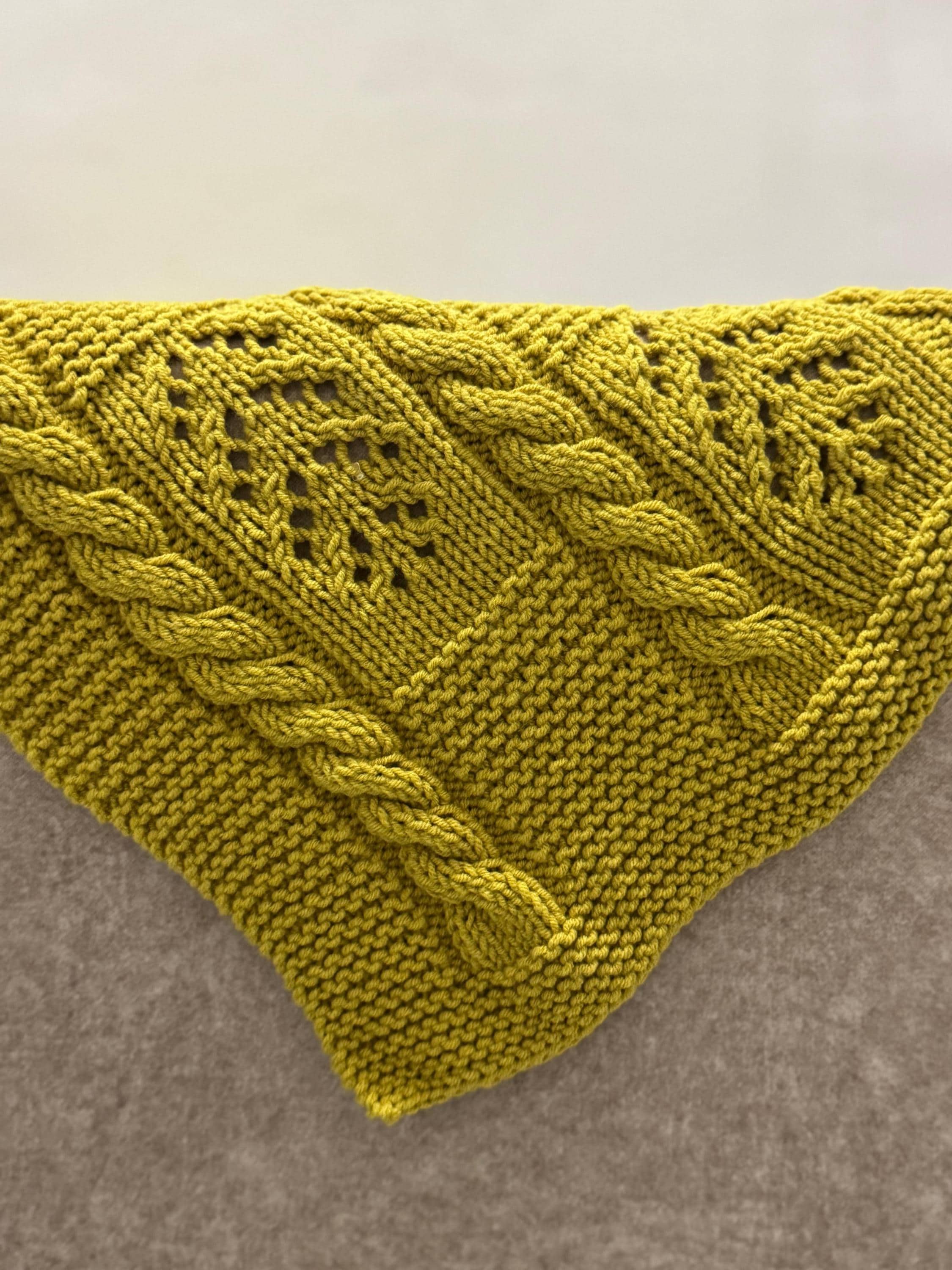 Golden Leaf Baby Blanket Knitting Pattern – Leaf Lace & Cable Knit DK PDF Pattern