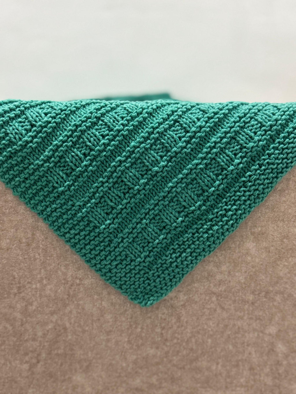 Classic Weave Baby Blanket Knitting Pattern – Easy Textured Knit – Beginner DK PDF