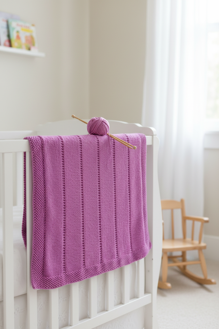 Blossom Trails Baby Blanket — Pinterest Lifestyle Image