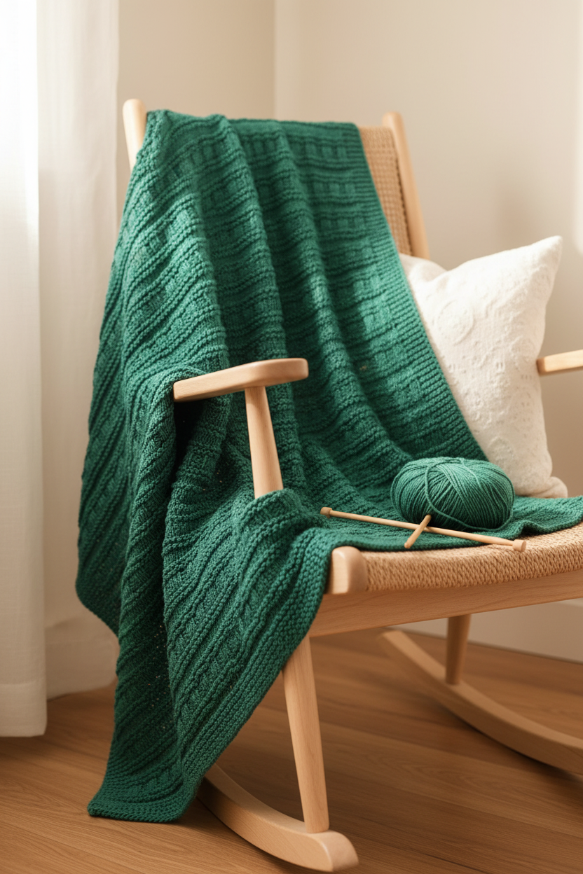 Classic Weave Baby Blanket — Pinterest Lifestyle Image
