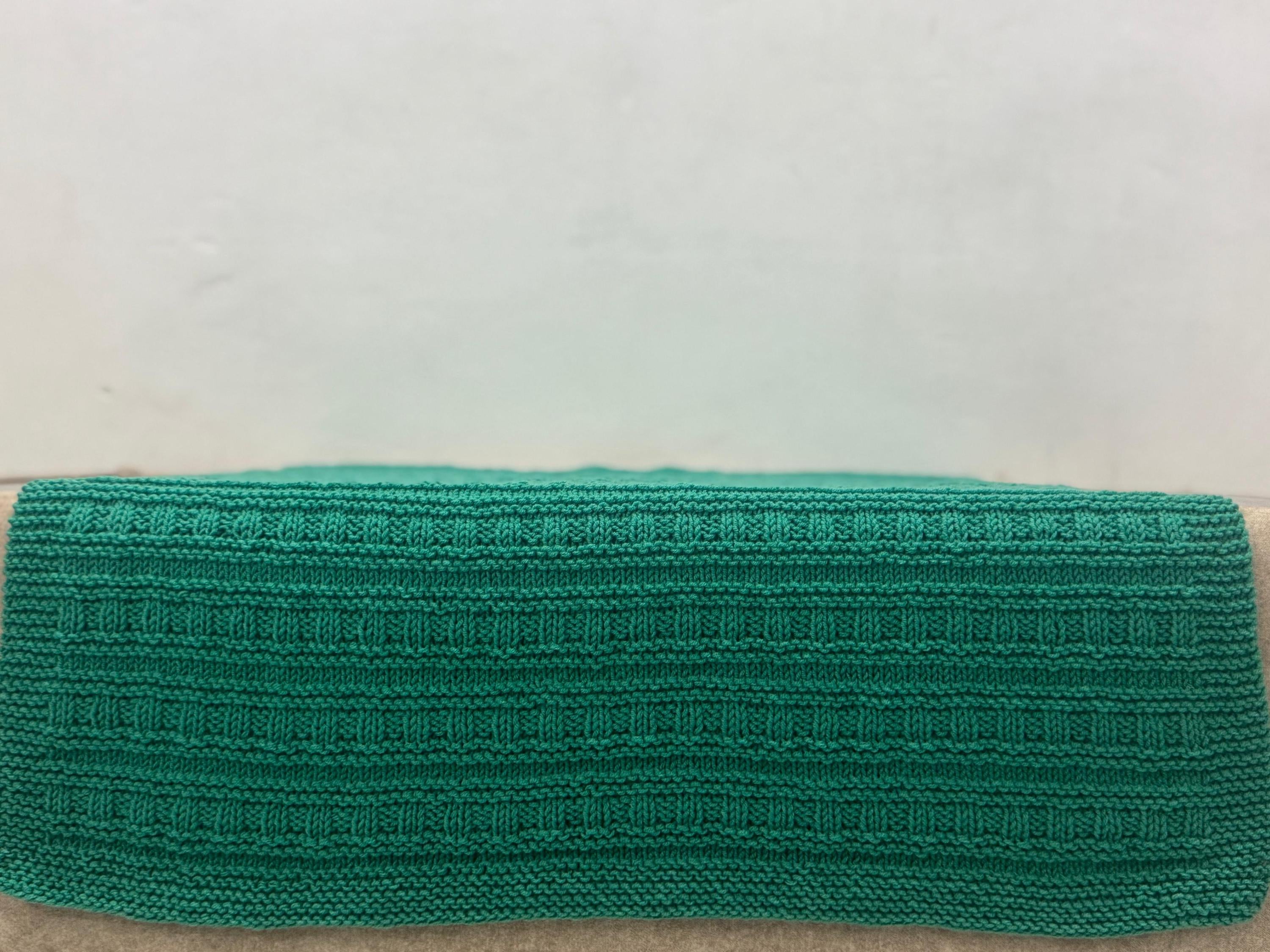 Classic Weave Baby Blanket Knitting Pattern – Easy Textured Knit – Beginner DK PDF