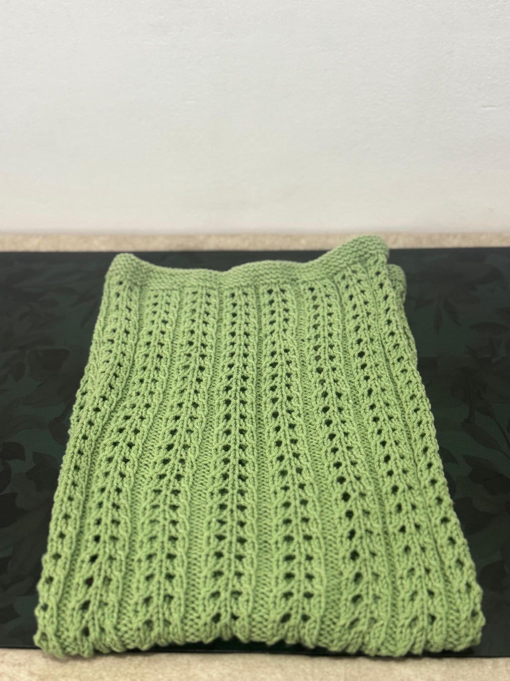 Willow Lace Baby Blanket Knitting Pattern – Easy DK Knit PDF Pattern